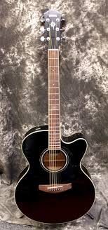 Black Yamaha Acoustic Electric Guitar Yamaha Cpx 600 Black Acoustic Electric Guitar
