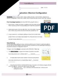 Electron configuration worksheet everett community college. Electronconfiguration1 Electron Configuration Atomic Orbital