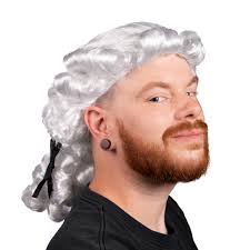 Powdered Wig White Wig Origin Skeleteen George Washington White Wig  Historical Colonial