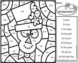 Keep a sheet with a variety of the tasks of math and also the multiplication technique with the addition of halloween vibes in it. Halloween Color By Number Multiplication Facts Set By Primary Piglets Halloween Color By Number Subtraction Halloween Coloring