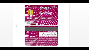 A credit card can be a valuable tool if you know how to use it properly. How To Make A Custom Credit Card Inviation With Ms Word Custom Credit Card Credit Card Template Birthday Cards For Her