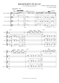 Rhapsody In Blue Public Domain Shortened Arrangement Sheet Music For Soprano Saxophone A Alto Saxophone Sheet Music Saxophone Sheet Music Soprano Saxophone