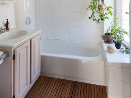 Get rugs for bathrooms on demand. Best Wooden Bath Mats 2020 Stylish Bath Mats Made Of Wooden Slats Apartment Therapy