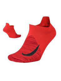 Nike Unisex Elite Lightweight No Show Running Socks Red Black M Xl Sx6262 608 Nike Running Socks Socks Black And Red