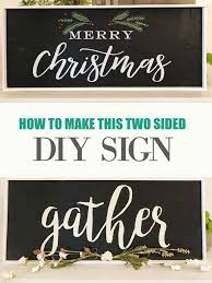 How To Make A Two Sided Sign Winter Diy Crafts Diy Signs Home Decor Signs