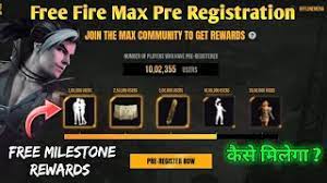 However, this is limited to the mena region. Free Fire Max Pre Registration Free Rewards For Pre Registration Advance Server New Registration Youtube