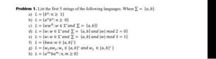 Wa mod for minecraft 1.7.10/1.6.4. Solved Problem 1 List The First 5 Strings Of The Followi Chegg Com