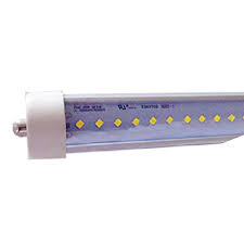 44w 8ft Led Tube Lights Ballast Bypass 2end Power 6500k Clear Lens Cyantek Led Lighting