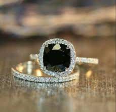 Pinterest Stacee125 Black Diamond Ring Engagement Wedding Rings Engagement Eternity Band Diamond