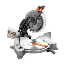 Ridgid 15 Amp Corded 12 In Dual Bevel Miter Saw With Adjustable Laser Guide Carbide Tipped Blade And Dust Bag R4122 The Home Depot Miter Saw Table Saw Sliding Compound Miter Saw
