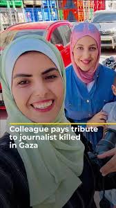 Palestinian journalist Youmna ElSayed recalls the moments she shared with  her colleague Mariam Abu Daqqa who was killed by the Israeli attack