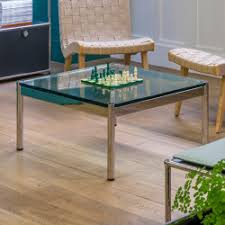 Coffee table with lower shelf modern round glass table with large. Usm Haller Low Table Transparent Glass Architonic