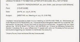 Application for unable to attend training. Cannot Attend Meeting Email