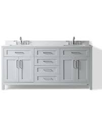An old cabinet transforms into an antique bathroom vanity in a few easy steps from hgtv designing expert erinn valencich. Remarkable Deals On Home Decorators Collection Riverdale 72 In W X 21 In D Vanity Cabinet Only In Dove Grey