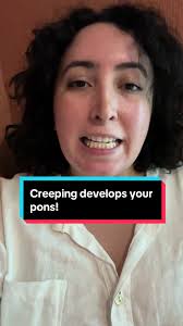 Creeping at any age will help finish your pons development and diminish a  lot of these challenges! #braintok #anxiety #brainreorganization  #mentalhealth #bellycrawling #creeping