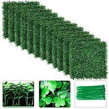 4.9 out of 5 stars. Amazon Com Amagabeli 4 Layers Leaves Artificial Boxwood Panels Topiary Hedge Plant Uv Protected Privacy Hedge Screen High Density Greenery Panels Grass Decor Indoor Outdoor 12 Pieces 20 X20 Backdrop Green Wall Garden Outdoor