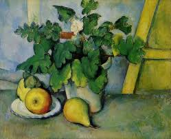 Paul Cezanne Pot De Fleurs Et Poires En 2020 Paul Cezanne Dessin Nature Morte Pot De Fleurs
