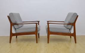 Danish Extendable Recliner Armchairs 1960s Set Of 2 Reclining Armchair Armchair Recliner