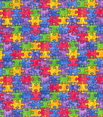 This cotton print fabric features inspiration from a box of crayons and where any imagination can go! Novelty Cotton Fabric 44 Multi Color Puzzle Pieces Joann