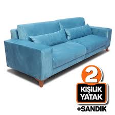2 çekyat alıp kanepe takımı oluşturabilirsiniz. Seravity Cift Kisilik Yatakli Uclu Kanepe Seray Mobilya