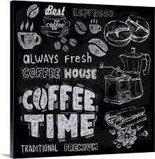 Check spelling or type a new query. Coffee Time Chalkboard Coffeehouse Sign Wall Art Canvas Prints Framed Prints Wall Peels Great Big Canvas