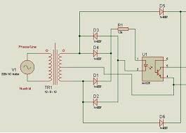 Circuit Diagram Of Zero Crossing Detector Pic Microcontroller Microcontrollers Electronics Projects
