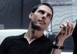 Tom Cruise as John Anderton in Minority Report,...
