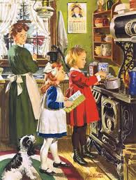 The First Supermarket Supposedly Appeared On The American Landscape In 1946 Until Then Where Norman Rockwell Art Norman Rockwell Paintings Rockwell Paintings