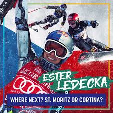 Born in prague in 1995, she was learning to ski in špindlerův mlýn at the age of two and was given her first snowboard. Fis Alpine World Cup Tour So So So Where Next Ester Ledecka Fis Alpine World Cup Tour In St Moritz Ski World Cup Or Fis Snowboarding In Fis Snowboard World Cup