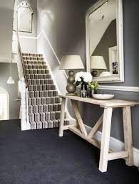 15 Fabulous Flooring Ideas Wood Carpets And Tiles Grey And White Hallway Grey Carpet White Hallway