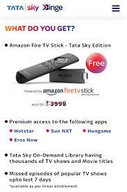 The free prime subscription will be available only for the first 3 months. Breaking Tata Sky Launches Binge Service For Rs 249 Per Month Page 4 Dreamdth Forums Television Discussion Community
