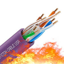Syston Cable Technology 250 ft. Purple CAT 6E CMP 600MHz ...