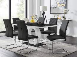 Dresses, boots, tops, sweaters, outerwear, jackets, sandals Giovani High Gloss Glass Dining Table Set