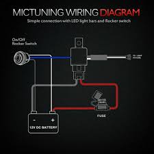 Wiring diagram 3 way switch awesome wiring diagram fender. Mictuning 800w Hd Wiring Harness 10awg Led Waterproof Switch W 60amp Relay Fuse Ebay