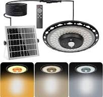 CREATESTAR Solar Pendant UFO Light 3000LM, Gazebo Indoor ...