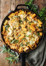 Pumpkin Baked Ziti With Sage Sausage Recipe Recipes Food Pumpkin Pasta