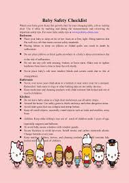 Baby Safety Checklist