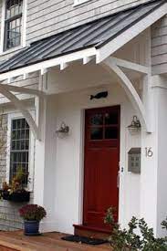 Maybe you would like to learn more about one of these? 40 Lovely Door Overhang Designs Bored Art Porch Design House Exterior Front Door Awning
