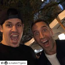 It's always a fun time with Evgeni Malkin and Max Talbot! 📸: Evgeni Malkin