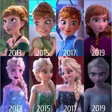 Elsa Has Her Hair Up In A Ponytail And Anna Actually Has Her Hair Down And Is Not Messy It Disney Princess Memes Disney Princess Pictures Disney Princess Elsa