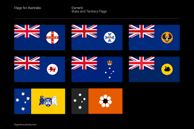 This series of new australian national flag design propositions feature the artist's unique and original device. State Territory Flags Series 03 Flags For Australia