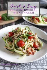 Quick And Easy Zucchini Noodles With Chicken Recipe Easy Zucchini Beef Recipes Recipes