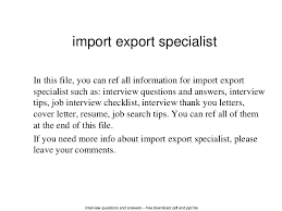 Katerina platova importexport specialist import export. Import Export Specialist
