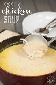 This creamy chicken noodle soup comes together so easily too especially when you cheat and use leftover rotisserie chicken. Creamy Chicken Soup Recipe Self Proclaimed Foodie