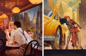 Art Deco Style Illustrations And Oil Paintings From Kai Carpenter Art Deco Fashion Painting Oil Painting