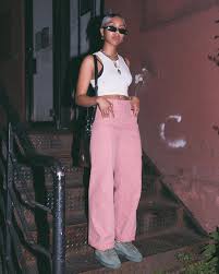 Loose shorts, sneakers and white sleeveless top baddie aesthetic outfits. Pending The Last Of My Summer Nights In My Puma Suede Chains Shoes Pumawomen Ladyfootlocker A Fashion Fashion Outfits Aesthetic Clothes