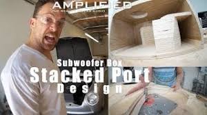 Select whether you are using a round or slotted port for you box design. How To Measure Sub Box Volume And Build A Stacked Port Youtube
