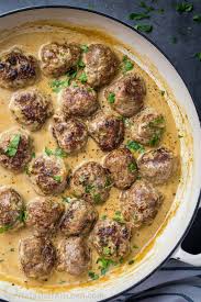 Simmer until the sauce thickens slightly and the meatballs are heated through, about 15 to 20 minutes. Pin On Meat