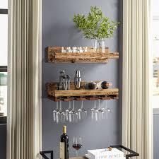 2/4 layers wooden wine rack home bar party display glass holder shelf red wine bottles storage rack stand organizer decoration. Storage Rack Home Kitchen Decor Floating Display Shelf Nex Wall Mounted Wine Rack Set Of 2 Rustic Wood Bottle Glass Holder Wine Racks Cabinets