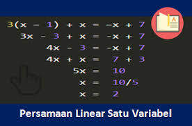 Mari kita bahas pengertian plsv terlebih dahulu dengan seksama. Contoh Soal Persamaan Linear Satu Variabel Beserta Jawabannya